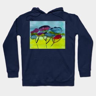 Portrait of a Beautifully Painted Forest Hoodie